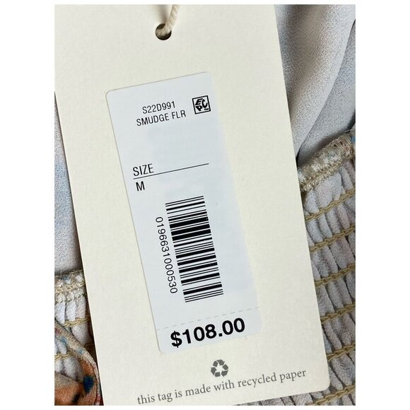 Shabby Chic NWT $128 The Marley Smudge Floral Cottagecore Mini Dress Womens Med - Picture 7 of 13